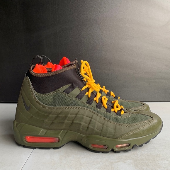 Nike Other - 674 NIKE AIR MAX 95 SNEAKERBOOT DARK LODEN OLIVE GREEN Men’s Size 10